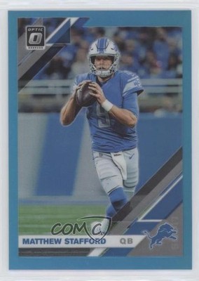 2019 Panini Donruss Optic Aqua Prizm 187/299 Matthew Stafford #34 09ai