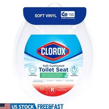 Antimicrobial Soft Cushioned Toilet Seat Easy Clean Foam Core Durable Design New