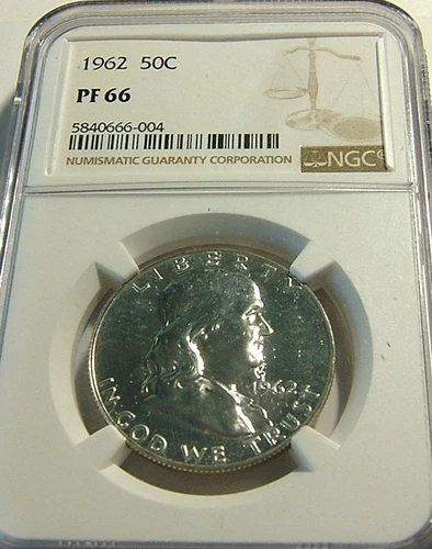 1962 Franklin Half Dollar 50C NGC PF 66
