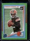 2025 Donruss Optic Shedeur Sanders Rated Rookie Lime Green Prizm #/50 Browns