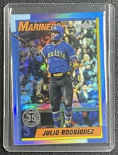 JULIO RODRIGUEZ 2025 TOPPS CHROME #90CB-6 1990 BASEBALL REFRACTOR MARINERS