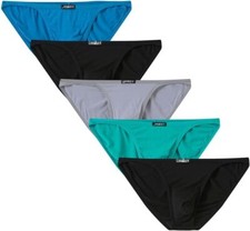 5-PACK Men G String Underwear Multipack Low Rise Bikini Briefs Comfortable