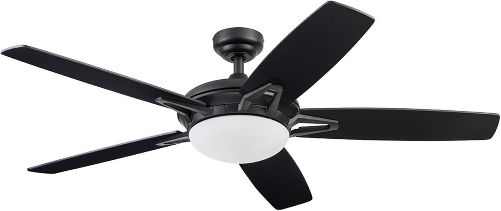 52 Inch Modern LED Ceiling Fan with Light and Remote Control, Dual Motor by Clancy