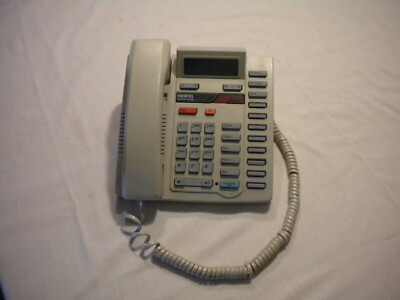 Northern Telecom Nortel Meridian M8417 2-Line Phone Beige Tested 
