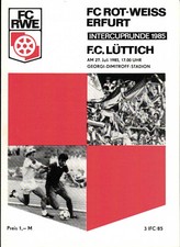 IFC 27.07.1985 FC Rot-Weiss Erfurt - FC L&uuml;ttich, InterToto Cup