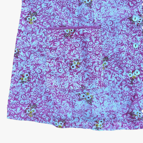April Cornell 2 pc pajamas SM pink flower sleeveless cotton elastic waist lace D - Picture 2 of 6