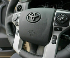 Tacoma Tundra Sequoia Rav4 Prius Black Steering Wheel Emblem Overlay Custom