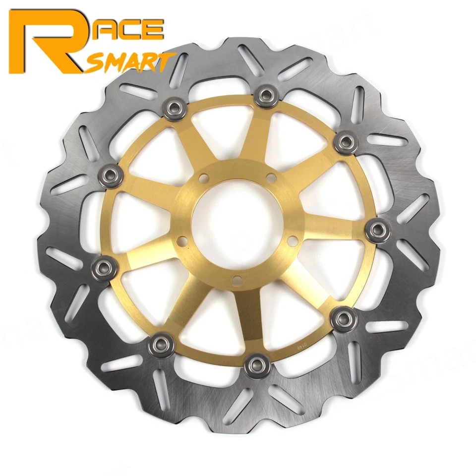 Rotores de disco de freno delanteros flotantes para Ducati Monster 1100 S 2009 2010 / ABS 2010 Foto 3 de 4