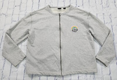 Quiksilver Rainbow Zip Jacket Gray Athleisure Athletic WOMENS SIZE M
