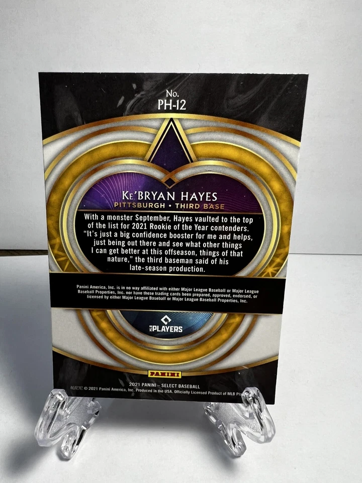 2021 Select Baseball KeBryan Hayes Phenom RC Rookie Pirates  - Image 2 of 2
