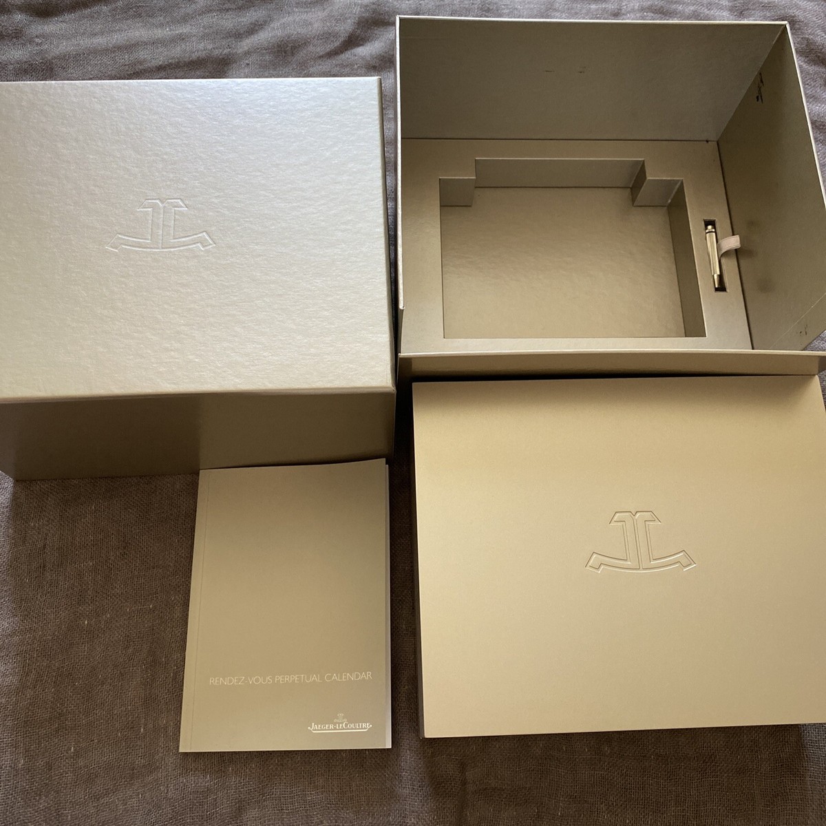 Original JAEGER LeCOULTRE / Watch Presentation Box For Rendez