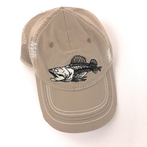 bone fish skeleton fishing hat cap 