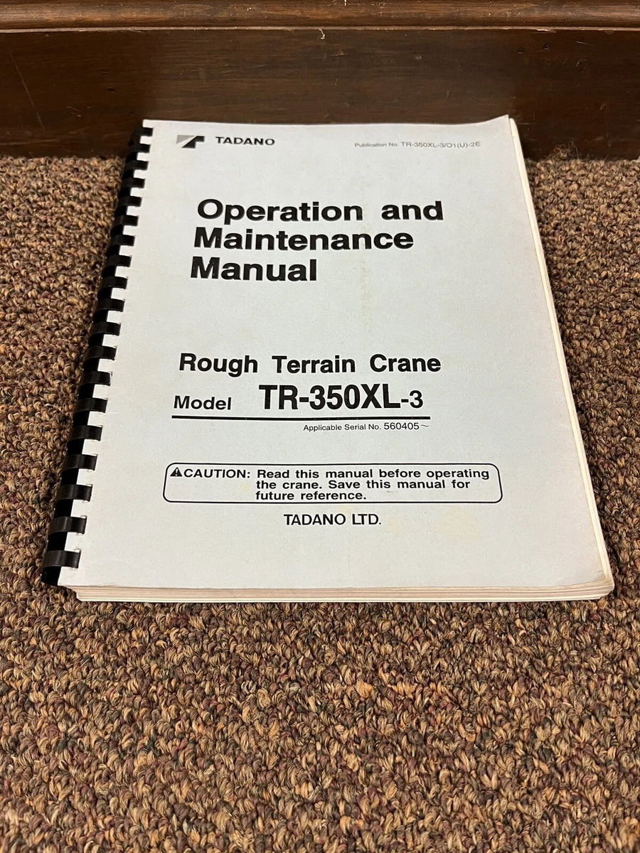 Heavy Equipment Manuals & Books for Tadano for sale | eBay