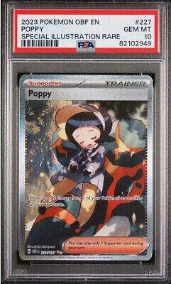 Pokemon Poppy 227/197 DE NM Obsidian Flammen Deutsch RARE PSA 10