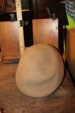 Vintage Country Gentleman Lite Felt Newsboy Flat Cap Approx Med Camel tan