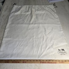 COACH Drawstring Dust Bag Beige Dust Cover Large 24x29 Stagecoach FREE SHIPPING