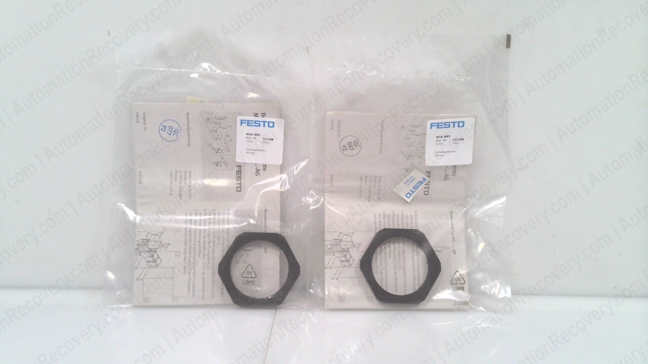 FESTO MS6-WRS, MS6 MOUNTING HEX NUT, 532188, SEE DESC #332298