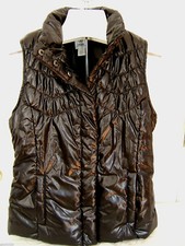 Nwt Izod Designer Black Cozy Puffer Vest Warm Versatile Sleeveless Jacket S $78