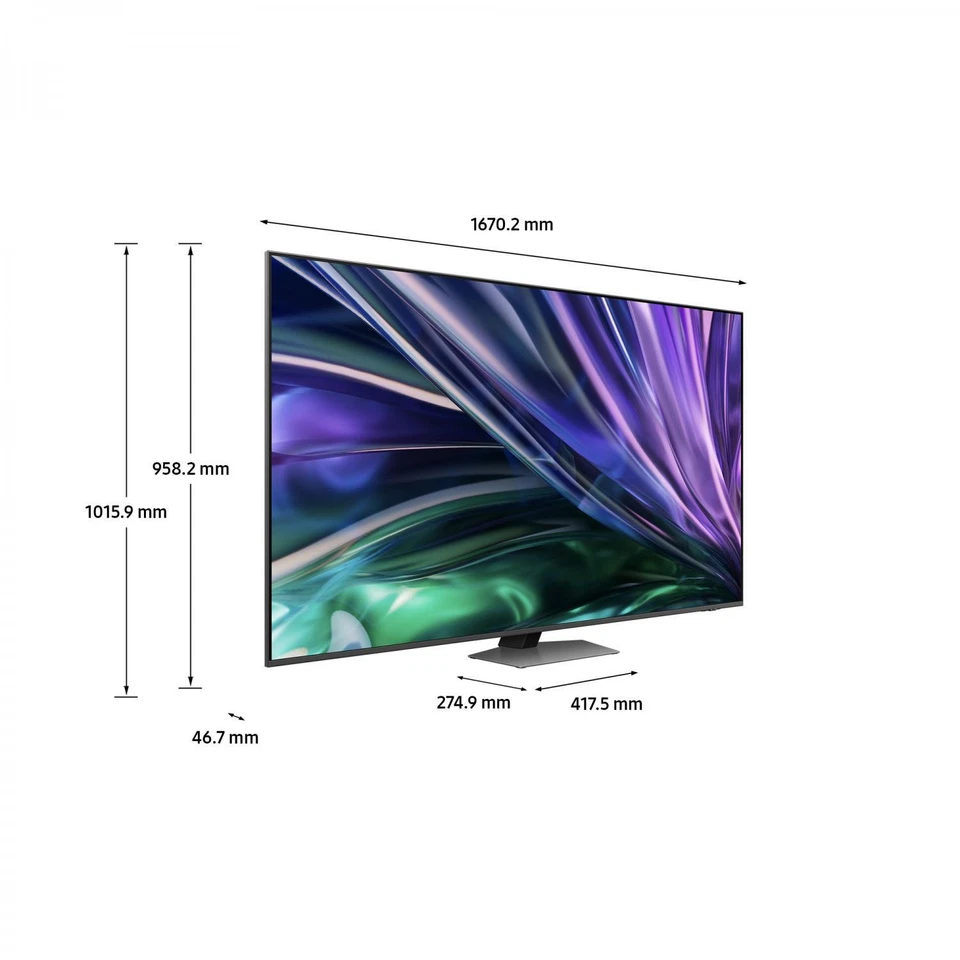 Samsung Smart TV 75" 4K Ultra HD Neo QLED Tizen Classe F Carbonio QE75QN85DBTXZT - Immagine 3 di 4