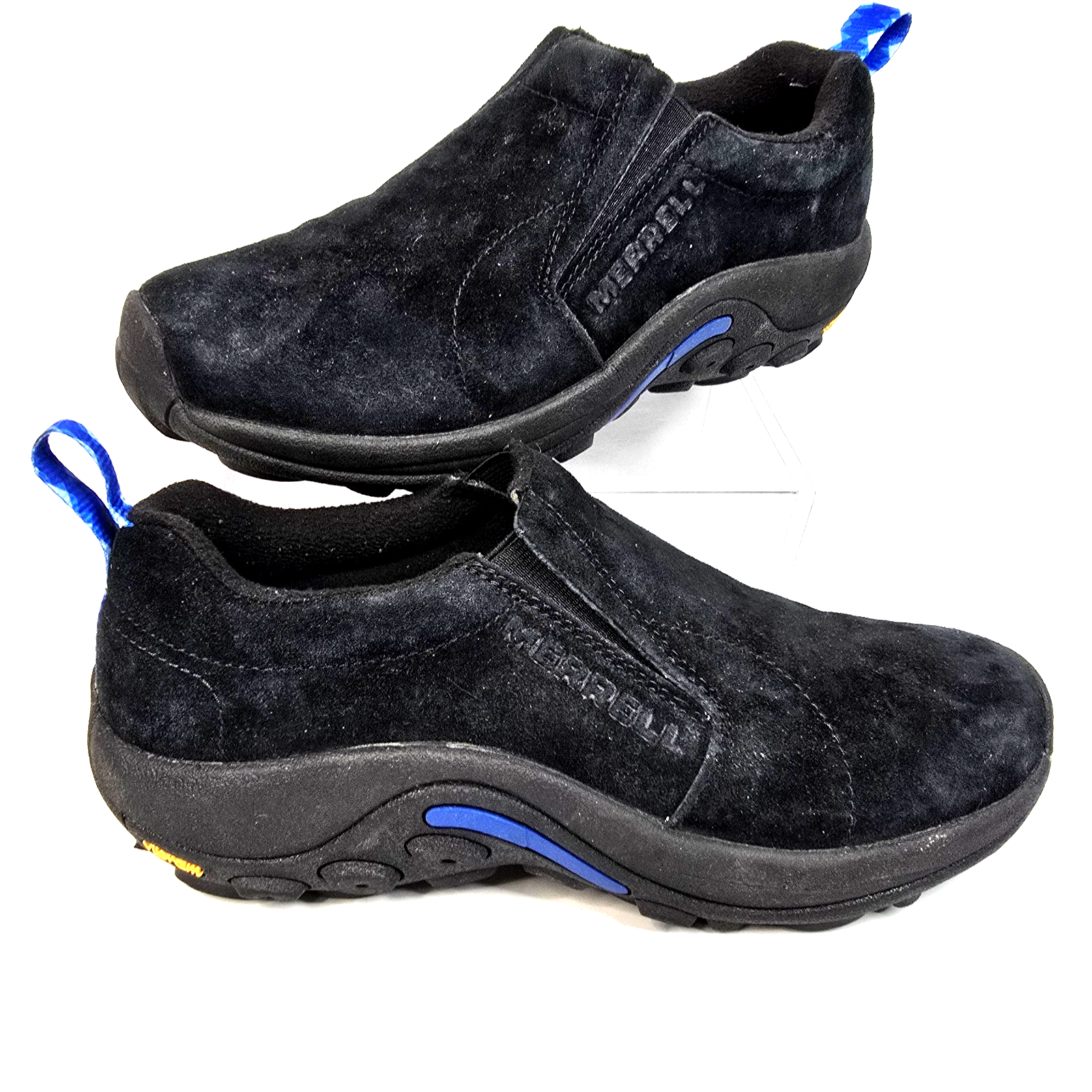 Scarpe da trekking Merrell nere scamosciate giungla mocassino slip on donna taglia 7 5