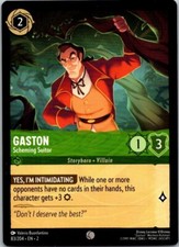 Disney Lorcana Gaston Scheming Suitor Rise of the Floodborn Free Shipping