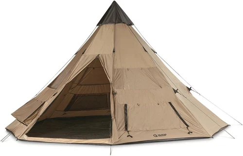 Adult-Sized Laughing Lodge: 8-Person Waterproof Teepee for Family Shenanigans!