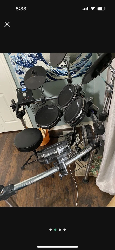 Alesis 8 Pcs Nitro Electronic Drum Set with Kick Pedal(Barely Used) - Image 2 of 4