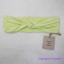 NEW Stone Fox Swim x Free People lele knotted bandeau bikini top, size S