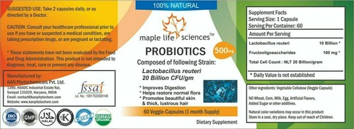Probiotic blend of Lactobacillus reuteri 20 trillion CFU  GRAM Capsules 25