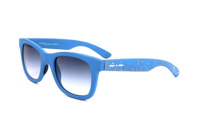 Lunettes De Soleil Italia Independent I-I MOD METAL 022 – Monture Bleue UV400 – Neuf Avec Étiquettes Femme