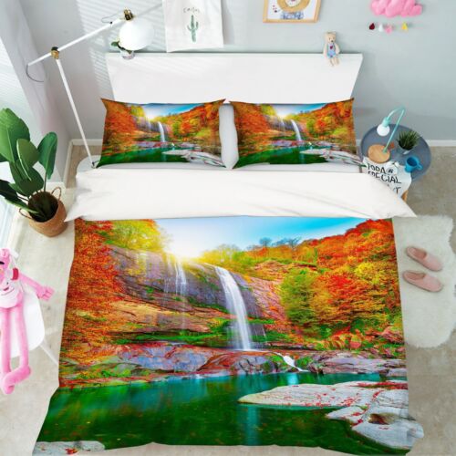 3D Green Lake K1907 Bed Pillowcases Quilt Duvet Cover Panda 2023