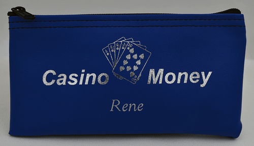Personalized Casino Bag Chip Money Wallet Zipper Casino Bag Custom Casino Pouch - Picture 2 of 3