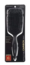 Cricket Carbon Boar Paddle Hair Brush for Blow Drying and Styling, Large Wide