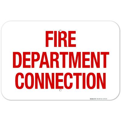 Fire Department Connection Sign, Fire Safety Sign, (SI-5701)