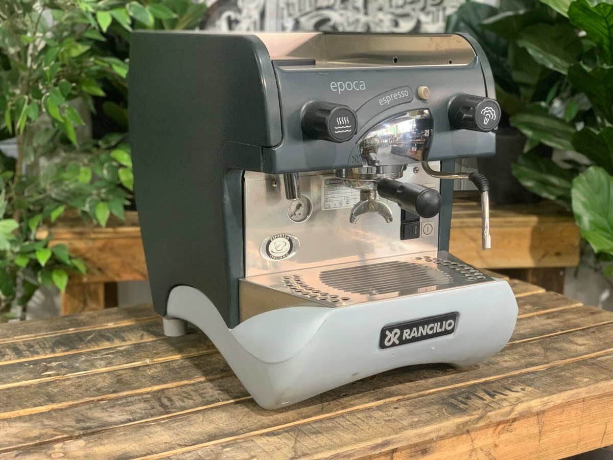 RANCILIO EPOCA 1 GROUP SEMI AUTOMATIC GREY ESPRESSO COFFEE MACHINE