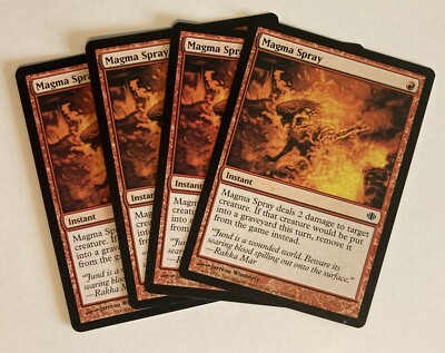 Magma Spray (4) NM Shards of Alara MTG Magic the Gathering