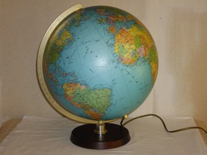 Grosser Jro Globus Tischglobus Erdglobus Weltkugel Mit Beleuchtung O 33cm Ebay