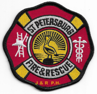 St. Petersburg  Fire - Rescue, Florida (4'' x 4'' size) fire patch