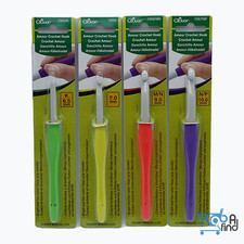 Clover Amour Crochet Hooks - 6.5,7.0,9.0 And 10.0mm -1053/K,1054,1056/MN,1057/NP