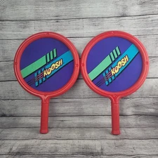 Vintage 1991 Koosh Ball Paddle Racquet Racket Set of 2