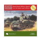 Allied M4A1 Sherman Tank x3 Soldier Company WW2V20004