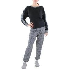Splendid Women's XLarge sweatshirt with dotted accents and black body