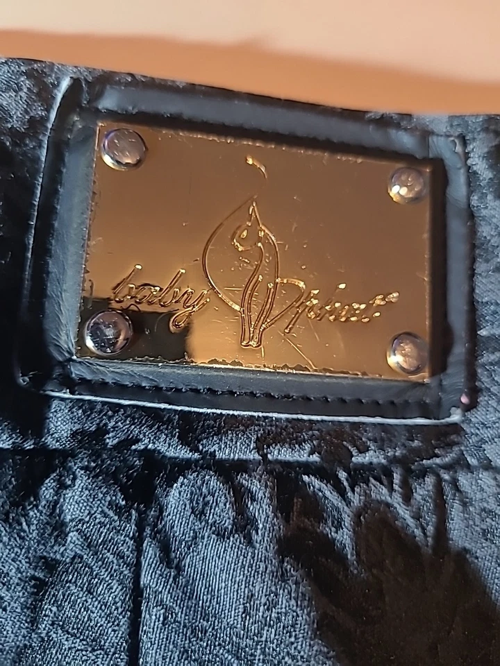 Pantalones negros acampanados vintage Y2K Baby Phat Bell talla 9 leer descripción Foto 4 de 4