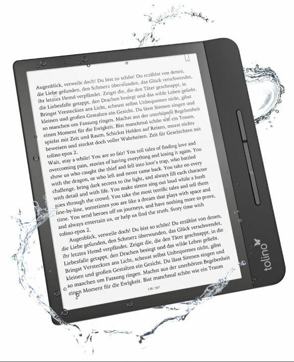 Tolino epos 2 eBookReader 8 Zoll WLAN HD Auflösung Touchscreen 8GB