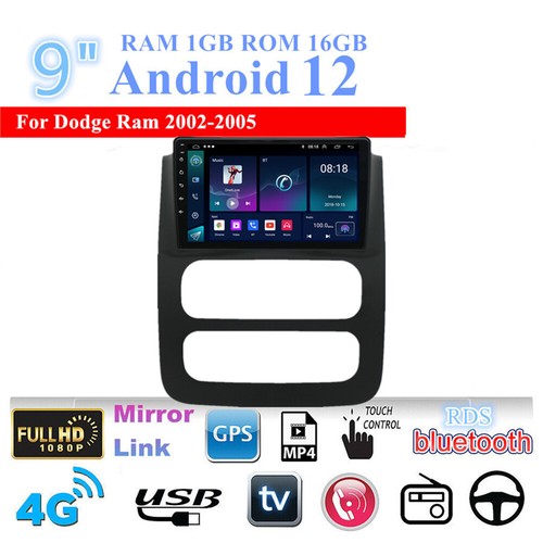 Para Dodge Ram 1500 2500 3500 2002-2005 Radio Estéreo 9" Android 12 Unidad Principal GPS - Imagen 2 de 6