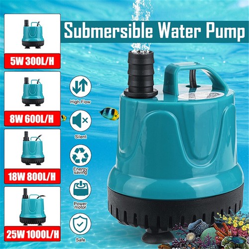 300-1000L/H Submersible Fish Tank Water 