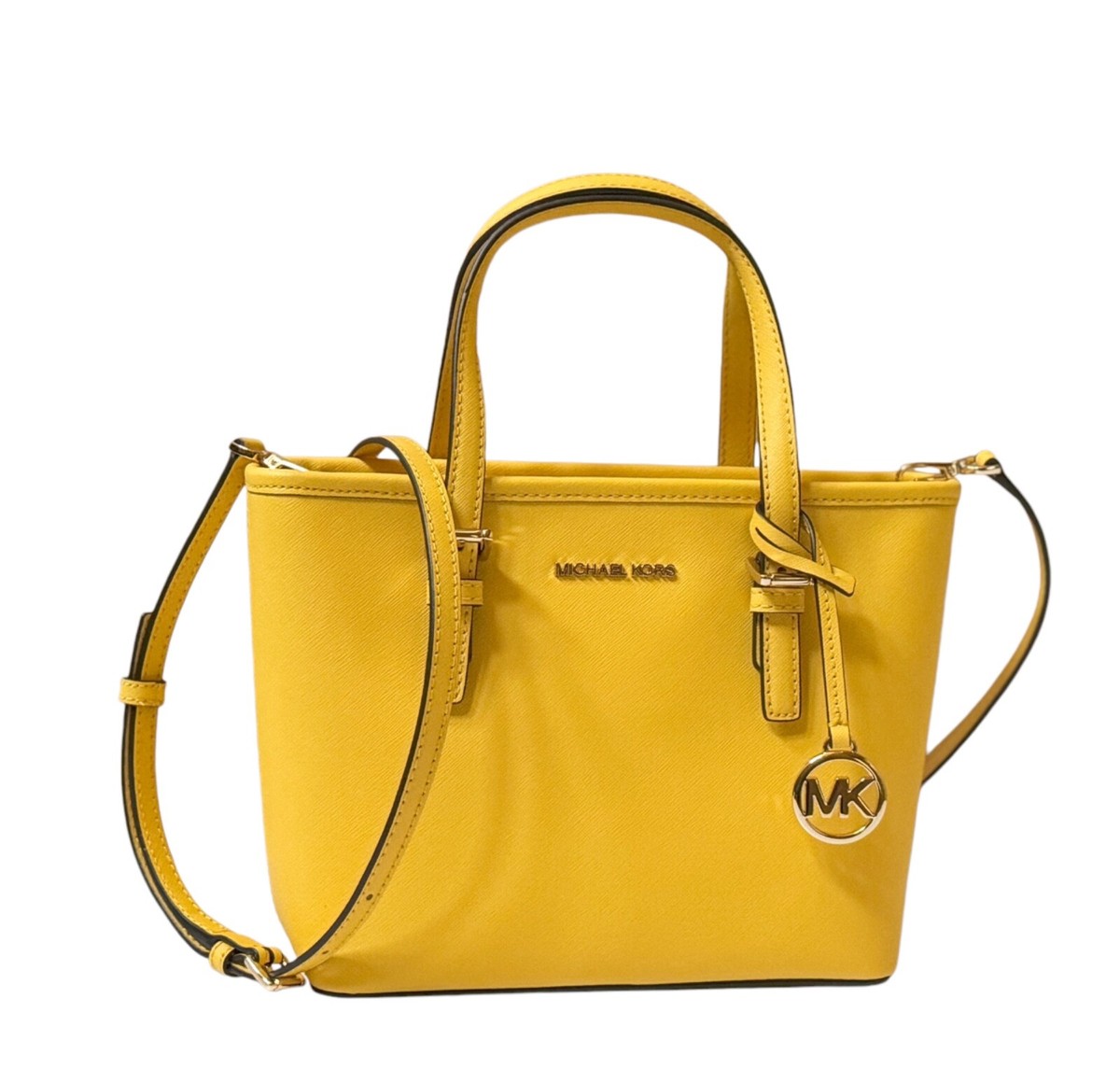 Michael Kors Jet Set Zip Tote, Extra Small - Citrus for sale