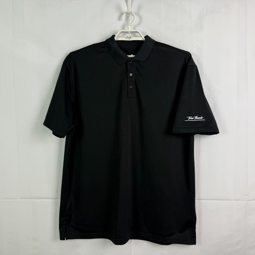 Tom Thumb Grocery Stores Black Men's 2XL Employee Golf Polo Shirt Image Solution