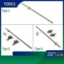 T8 Trapezgewindespindel Set 8/2MM Leitspindel Spindel Copper Nut Wellenkupplung