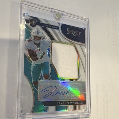 Panini Select 2021 Jaylen Waddle Miami Dolphins RC Patch Auto Prizm JRS-JWA